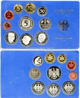 Германия годовой набор из 10-ти монет 1983J год PROOF