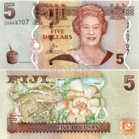 бона Фиджи 5 долларов 2012 год