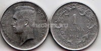 монета Бельгия 1 франк 1914 год Король Альберт I «DER BELGEN»