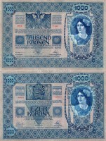 бона Австрия 1000 крон 1902 год, без надпечатки