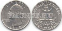 монета США 1/4 доллара Вашингтон