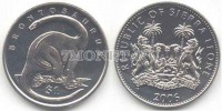 монета Cьерра-Леоне 1 доллар 2006 года Бронтозавр