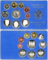 Германия годовой набор из 10-ти монет 1991D год PROOF