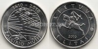монета Литва 1 лит 2010 год "600 лет со дня Грюнвальдской битвы"