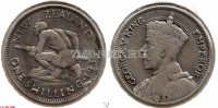 монета Новая Зеландия 1 шиллинг 1934 год Георг V
