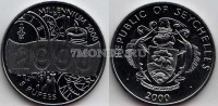 монета Сейшеллы 5 рупий 2000 год Миллениум