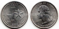 США 25 центов 2004 год Техас