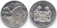 монета Cьерра-Леоне 1 доллар 2006 года Верблюд