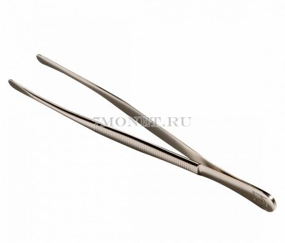 Пинцет для марок. Прямой, с лопаткой. Pi 33