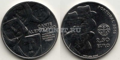 монета Португалия 2,5 евро 2016 год Музыкальная традиция Алентежу