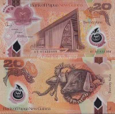 бона Папуа Новая Гвинея 20 кина 2007 год