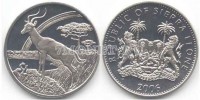 монета Cьерра-Леоне 1 доллар 2006 года Козел