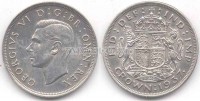 монета Великобритания 1 крона 1937 год Георг VI
