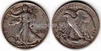 монета США 1/2 доллара 1943 год Walking Liberty шагающая свобода II