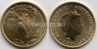 монета Австралия 1 доллар 2013 год Серия детеныши животных - Кукабарра