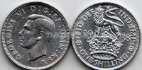 монета Великобритания 1 шиллинг (англ.) 1938 год Георг VI