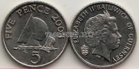 монета Гернси 5 пенсов 2003 год