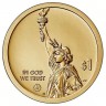 монета США 1 доллар 2021 год серия Инновации США Канал Эри Нью-Йорк 