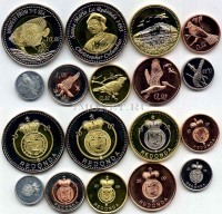 Редонда набор из 9-ти монет 2009 год
