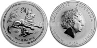 монета Австралия 1 доллар 2018 год собаки инверсивный PROOF