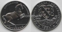 монета Босния и Герцеговина 1 соверен 1994 год Липицианский жеребец
