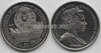 монета Виргинские острова 1 доллар 2003 год похоронная процессия Елизаветы I