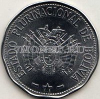 Боливия набор из 4-х монет 2 боливиано 2017 год