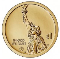 монета США 1 доллар 2021 год серия Инновации США Первый государственный университет Северная Каролина