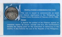 монета Филиппины 10 песо 1988 год революция