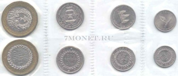 Камбоджа набор из 4-х монет