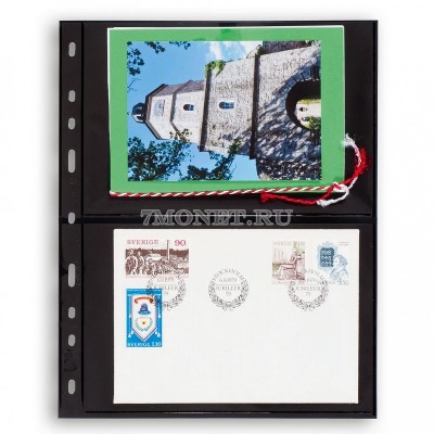 листы для банкнот Optima 2S (чёрный фон)