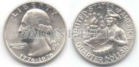 монета США 1/4 доллара 1976 год Вашингтон