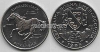 монета Босния и Герцеговина 1 соверен 1995 год английский скакун