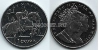 монета Остров Мэн 1 крона 2012 год олимпиада  - конный спорт