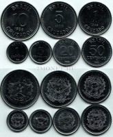 Бразилия набор из 7-ми монет 1986-1988 год