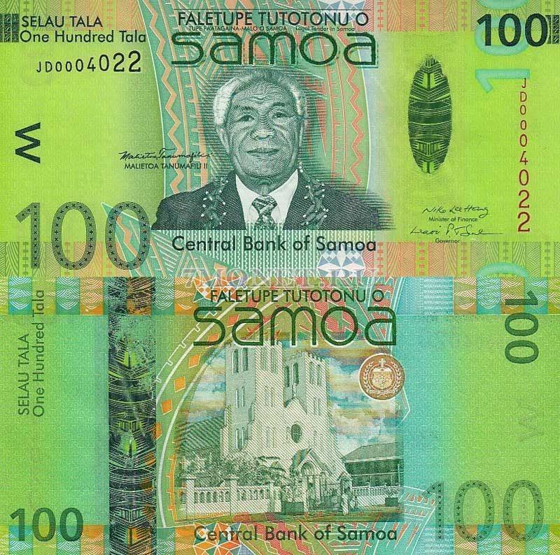 бона Самоа 100 тала 2008 год