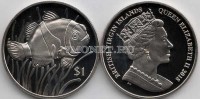 монета Виргинские острова 1 доллар 2018 год Рыба-клоун