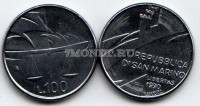 монета Сан Марино 100 лир 1990 год