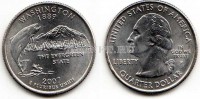 США 25 центов 2007 год Вашингтон