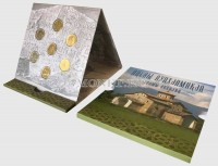 Абхазия банковский набор из 7-ми монет 1 псарк 2016 год "Храмы Абхазии", в буклете