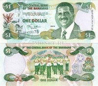 бона Багамы 1 доллар 2001 год