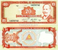 бона Никарагуа 20 кордоб 1999 год