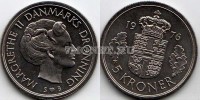 монета Дания 5 крон 1976 год Маргрете II