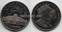 монета Остров Мэн 1 крона 2012 год олимпиада  - плаванье