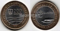монета Португалия  200 эскудо 1997 год ЭКСПО-98