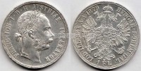 монета Австро-Венгрия 1 флорин 1879 год Франц Иосиф I
