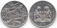 монета Cьерра-Леоне 1 доллар 2007 года  Леопард