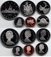 Канада набор из 6-ти монет 1984 год