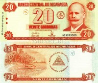 бона Никарагуа 20 кордоб 2006 год
