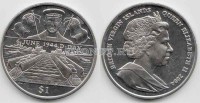 монета Виргинские острова 1 доллар 2004 год 60-летие операции "Нептун" (Вторжение в Нормандию) (D-Day) 6 июня 1944